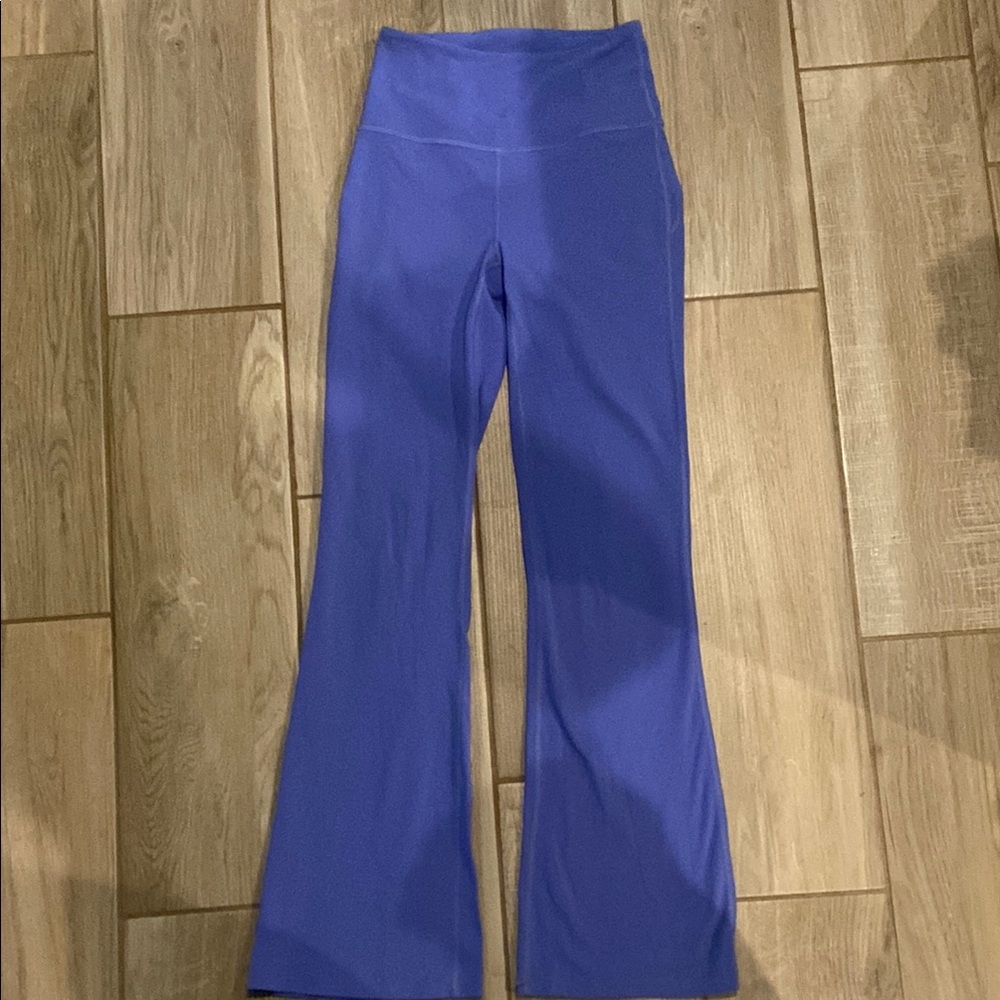 Lululemon, Vibrant Blue Flared Leggings size 4